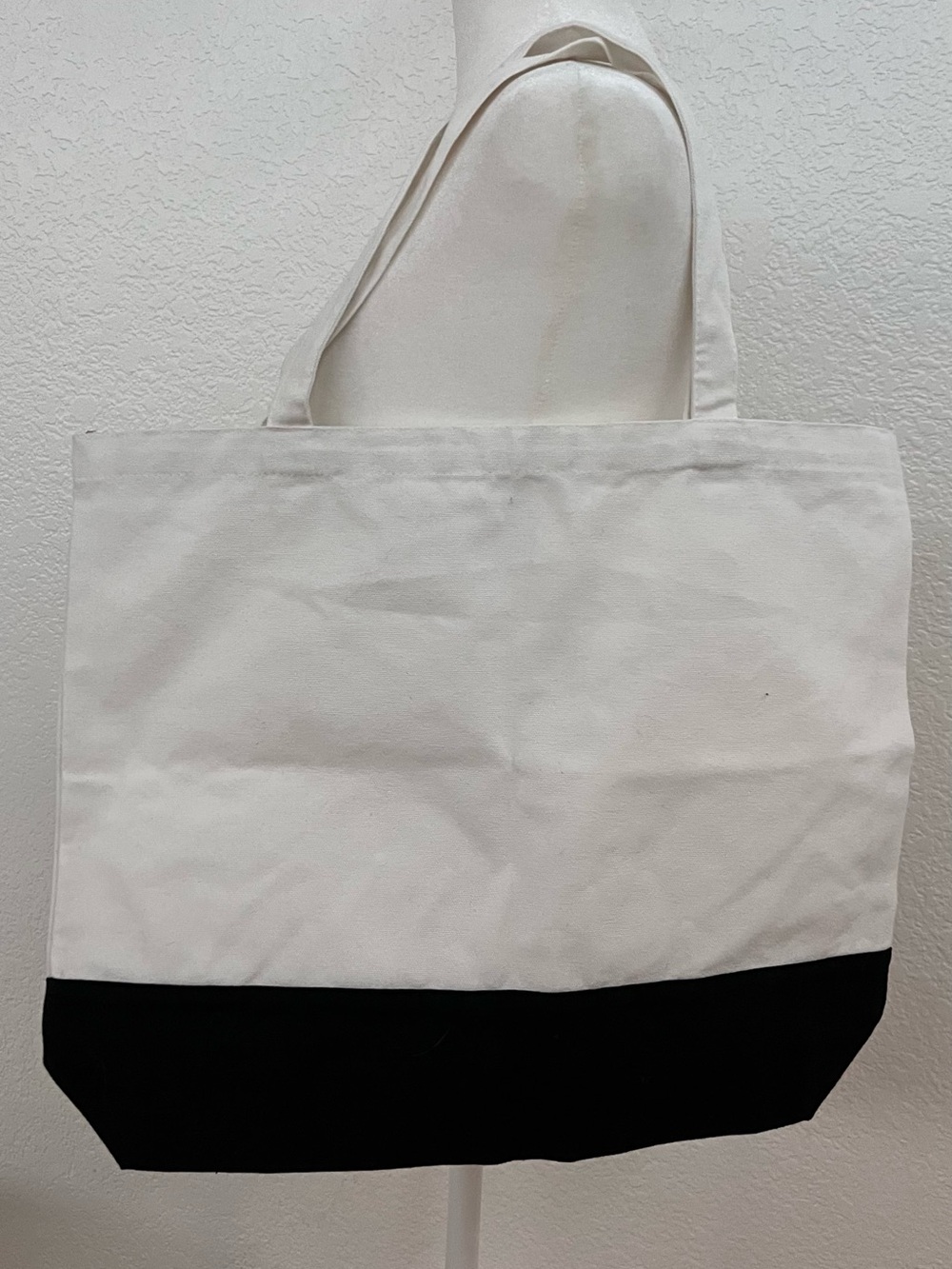 Inspirational Canvas Tote Bag – Black & White Quote Tote – Reusable Shopping Bag - Picture 3 of 5
